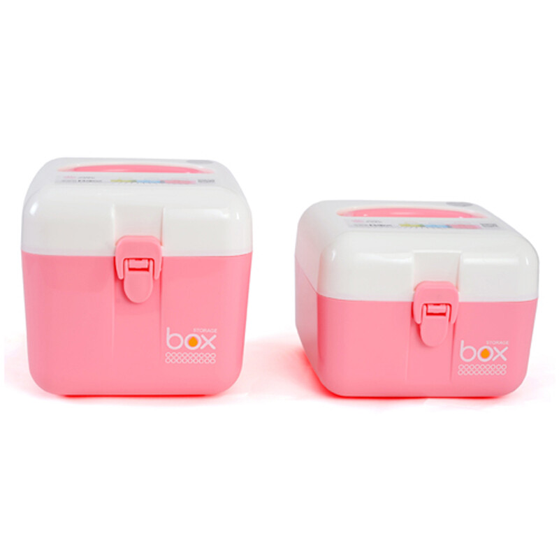 蓝色锁扣式收纳箱 日用杂品的完美归宿